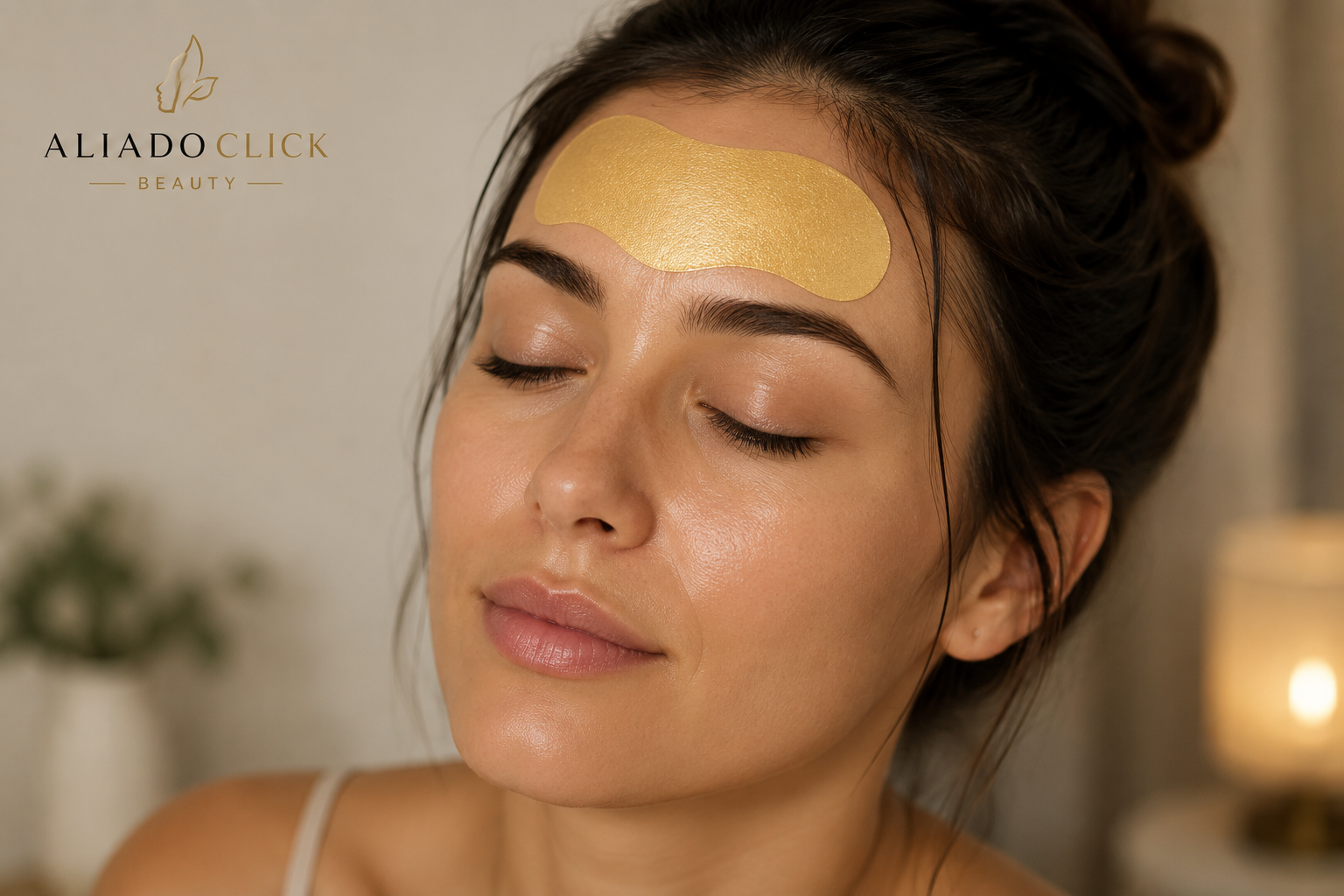 Packaging completo de AliadoClick Beauty Parches Hidratantes para la Frente